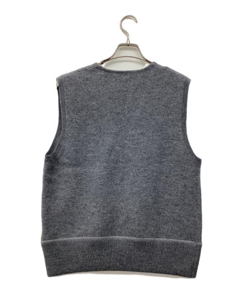 MHL（マーガレットハウエル）MHL (マーガレットハウエル) FELTED DRY WOOL KNITWEAR VEST WOMENS グレー サイズ:2の古着・服飾アイテム