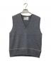 MHL（マーガレットハウエル）の古着「FELTED DRY WOOL KNITWEAR VEST WOMENS」｜グレー