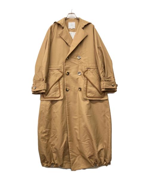 UN3D.（アンスリード）UN3D. (アンスリード) 	LAYERED POCKET TRENCH CT ブラウン サイズ:FREEの古着・服飾アイテム