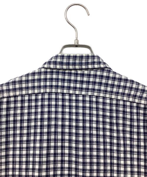 RRL（ダブルアールエル）RRL (ダブルアールエル) 90's S/S CHECK SHIRTS ネイビー×ホワイト サイズ:Lの古着・服飾アイテム