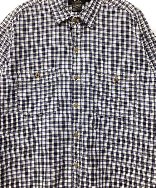 RRL（ダブルアールエル）RRL (ダブルアールエル) 90's S/S CHECK SHIRTS ネイビー×ホワイト サイズ:Lの古着・服飾アイテム