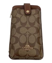COACH（コーチ）の古着「スマホショルダーポーチ」｜ブラウン