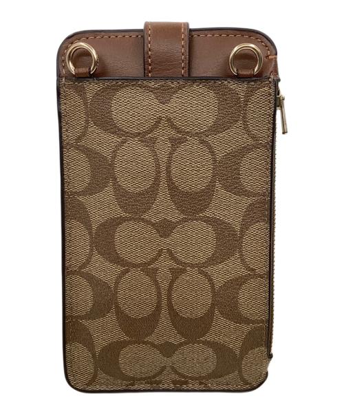 COACH（コーチ）COACH (コーチ) スマホショルダーポーチ ブラウンの古着・服飾アイテム
