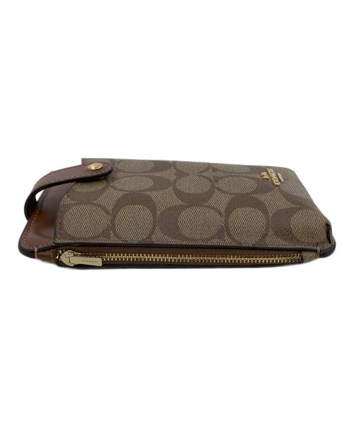 COACH（コーチ）COACH (コーチ) スマホショルダーポーチ ブラウンの古着・服飾アイテム
