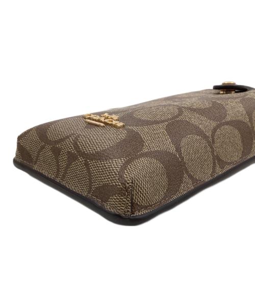 COACH（コーチ）COACH (コーチ) スマホショルダーポーチ ブラウンの古着・服飾アイテム