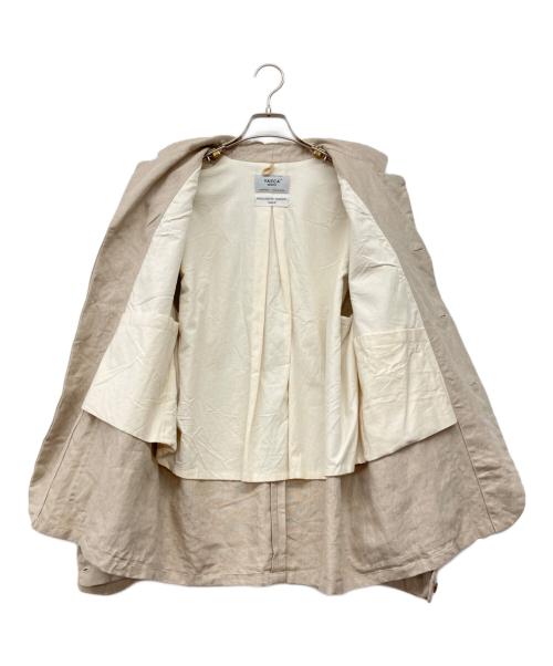 YAECA WRITE（ヤエカ ライト）YAECA WRITE (ヤエカ ライト) リネン3Bセットアップスーツ ベージュ サイズ:Mの古着・服飾アイテム