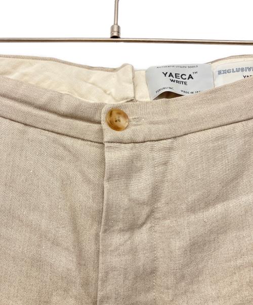 YAECA WRITE（ヤエカ ライト）YAECA WRITE (ヤエカ ライト) リネン3Bセットアップスーツ ベージュ サイズ:Mの古着・服飾アイテム