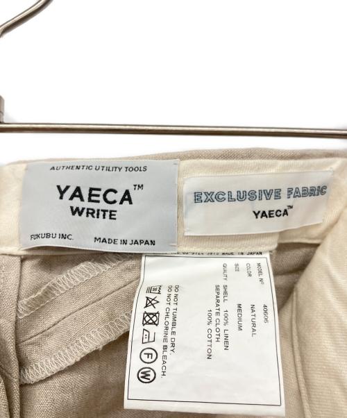 YAECA WRITE（ヤエカ ライト）YAECA WRITE (ヤエカ ライト) リネン3Bセットアップスーツ ベージュ サイズ:Mの古着・服飾アイテム