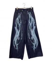 hatra（ハトラ）の古着「Refract Bleach Denim [navy]」｜インディゴ