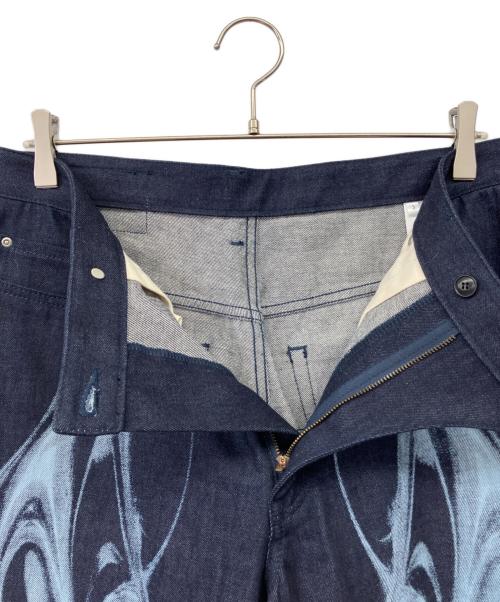 hatra（ハトラ）hatra (ハトラ) Refract Bleach Denim [navy] インディゴ サイズ:3の古着・服飾アイテム