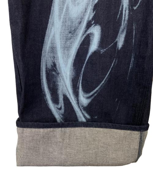 hatra（ハトラ）hatra (ハトラ) Refract Bleach Denim [navy] インディゴ サイズ:3の古着・服飾アイテム