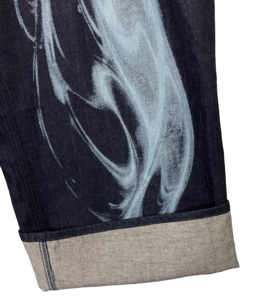 hatra（ハトラ）hatra (ハトラ) Refract Bleach Denim [navy] インディゴ サイズ:3の古着・服飾アイテム