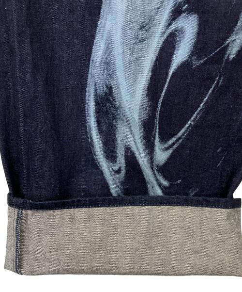 hatra（ハトラ）hatra (ハトラ) Refract Bleach Denim [navy] インディゴ サイズ:3の古着・服飾アイテム