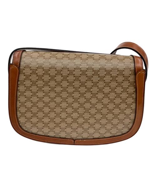 CELINE（セリーヌ）CELINE (セリーヌ) ターンロックショルダーバッグ ブラウンの古着・服飾アイテム