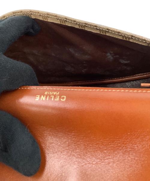 CELINE（セリーヌ）CELINE (セリーヌ) ターンロックショルダーバッグ ブラウンの古着・服飾アイテム