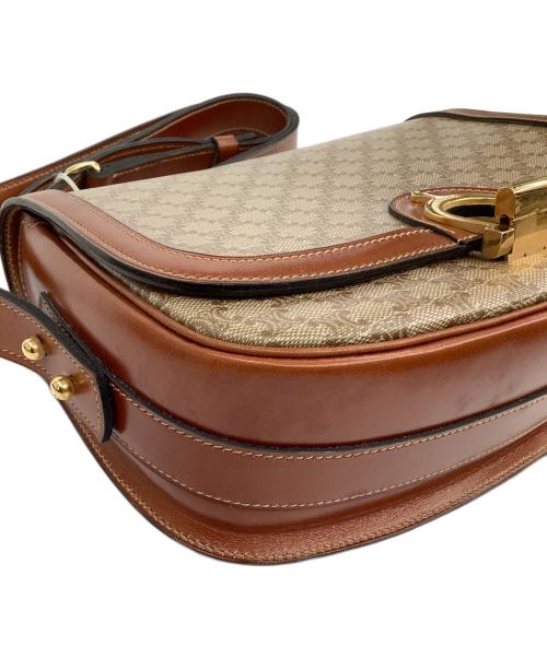 CELINE（セリーヌ）CELINE (セリーヌ) ターンロックショルダーバッグ ブラウンの古着・服飾アイテム