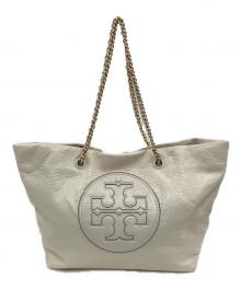 TORY BURCH（トリーバーチ）の古着「チェーントートバッグ」｜アイボリー