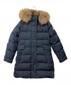 Pyrenexピレネックス）の古着「ANNECY GABARDINE FUR フーテッドダウンコート」｜ネイビー