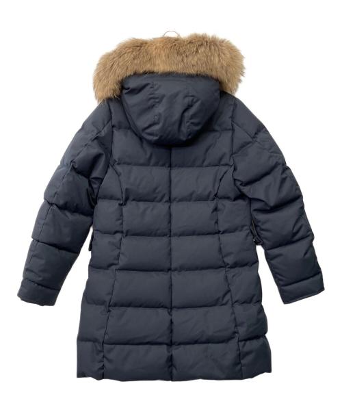 Pyrenex（ピレネックス）Pyrenex (ピレネックス) ANNECY GABARDINE FUR フーテッドダウンコート ネイビー サイズ:40の古着・服飾アイテム