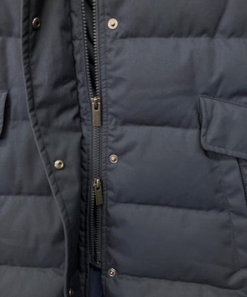 Pyrenex（ピレネックス）Pyrenex (ピレネックス) ANNECY GABARDINE FUR フーテッドダウンコート ネイビー サイズ:40の古着・服飾アイテム