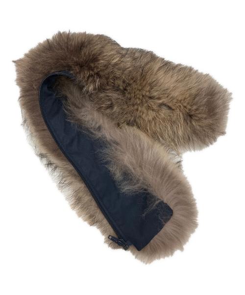 Pyrenex（ピレネックス）Pyrenex (ピレネックス) ANNECY GABARDINE FUR フーテッドダウンコート ネイビー サイズ:40の古着・服飾アイテム