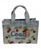 COACHコーチ）の古着「カーゴトートバッグ26」｜インディゴ