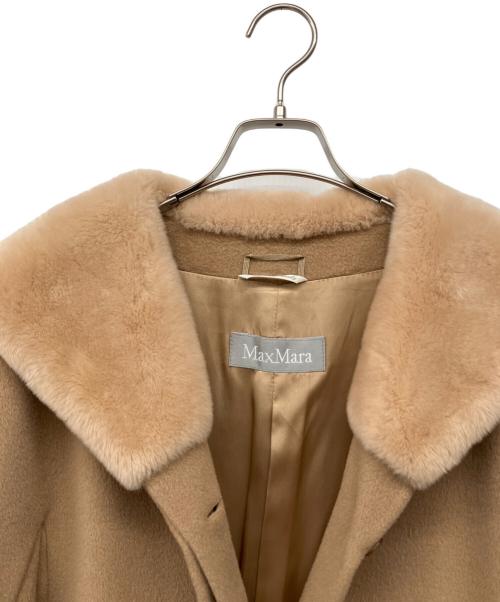 MaxMara（マックスマーラ）MaxMara (マックスマーラ) ウールコート ベージュ サイズ:38の古着・服飾アイテム