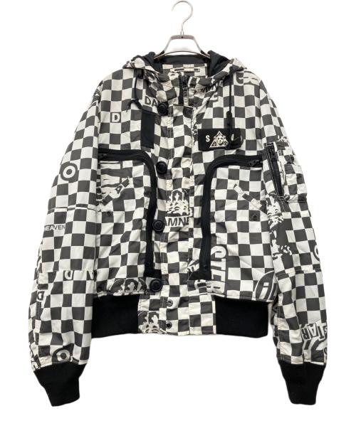 Hysteric Glamour（ヒステリックグラマー）Hysteric Glamour (ヒステリックグラマー) フライトジャケット ホワイト×ブラック サイズ:Lの古着・服飾アイテム