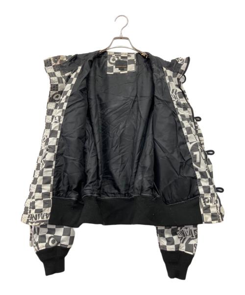 Hysteric Glamour（ヒステリックグラマー）Hysteric Glamour (ヒステリックグラマー) フライトジャケット ホワイト×ブラック サイズ:Lの古着・服飾アイテム