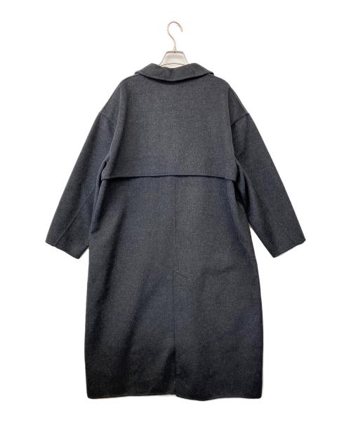 emmi（エミ）emmi (エミ) Super160ウールリバーロングコート グレー 未使用品の古着・服飾アイテム
