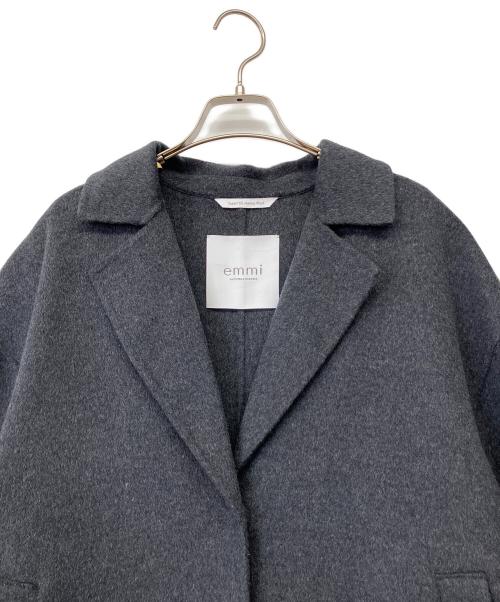 emmi（エミ）emmi (エミ) Super160ウールリバーロングコート グレー 未使用品の古着・服飾アイテム