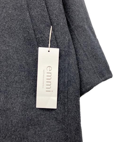 emmi（エミ）emmi (エミ) Super160ウールリバーロングコート グレー 未使用品の古着・服飾アイテム