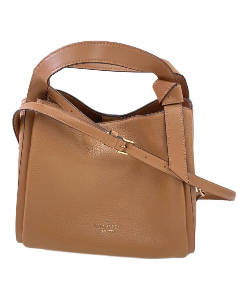 Kate Spade（ケイトスペード）Kate Spade (ケイトスペード) ノット コンバーチブル キャリーオール ブラウンの古着・服飾アイテム