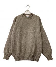 Jamieson’s Knitwear（ジャミーソンズニットウェア）の古着「クルーネックニット」｜グレー