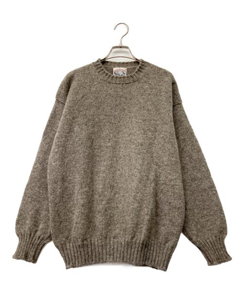 Jamieson’s Knitwear（ジャミーソンズニットウェア）Jamieson’s Knitwear (ジャミーソンズニットウェア) クルーネックニット グレー サイズ:Mの古着・服飾アイテム