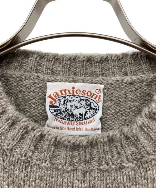 Jamieson’s Knitwear（ジャミーソンズニットウェア）Jamieson’s Knitwear (ジャミーソンズニットウェア) クルーネックニット グレー サイズ:Mの古着・服飾アイテム