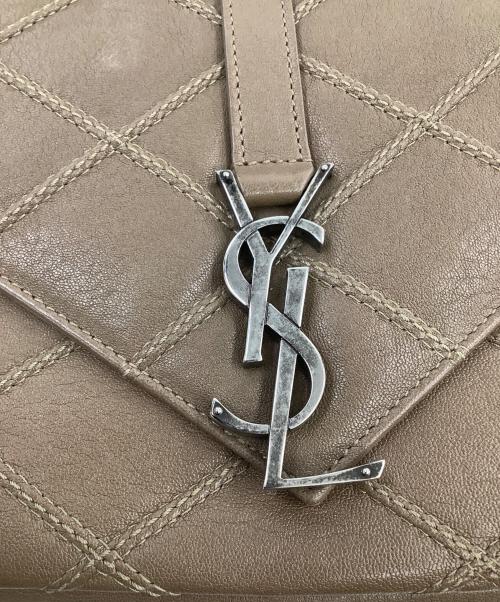 Saint Laurent Paris（サンローランパリ）Saint Laurent Paris (サンローランパリ) COLLEGE MEDIUM ブラウンの古着・服飾アイテム
