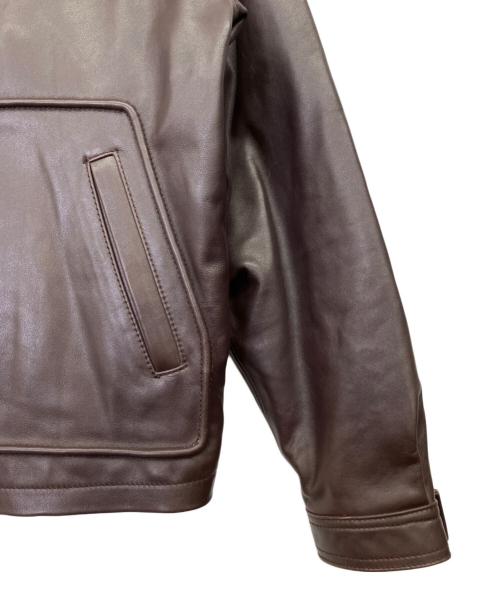 KADOYA（カドヤ）KADOYA (カドヤ) カウレザージャケット ブラウン サイズ:Lの古着・服飾アイテム