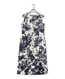 MACKINTOSH LONDON（マッキントッシュ ロンドン）の古着「ノースリーブワンピース」｜ホワイト×ネイビー