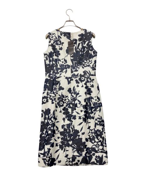 MACKINTOSH LONDON（マッキントッシュ ロンドン）MACKINTOSH LONDON (マッキントッシュ ロンドン) ノースリーブワンピース ホワイト×ネイビー サイズ:38 未使用品の古着・服飾アイテム