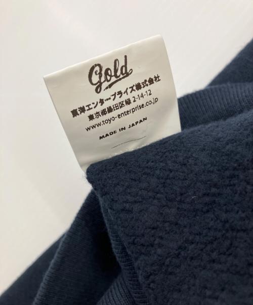 TRADE MARK GOLD（トレードマークゴールド）TRADE MARK GOLD (トレードマークゴールド) CALIFOLNIAロゴ プルオーバーパーカー ネイビー サイズ:Mの古着・服飾アイテム