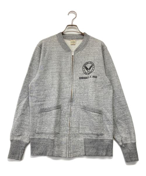 BUZZ RICKSON'S（バズリクソンズ）Buzz Rickson's (バズリクソンズ) “U.S. ARMY EDWARDS A.F.BASE” SET-IN ZIP SWEAT SHIRT グレー サイズ:Lの古着・服飾アイテム