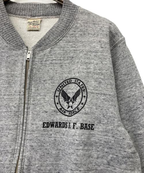 BUZZ RICKSON'S（バズリクソンズ）Buzz Rickson's (バズリクソンズ) “U.S. ARMY EDWARDS A.F.BASE” SET-IN ZIP SWEAT SHIRT グレー サイズ:Lの古着・服飾アイテム
