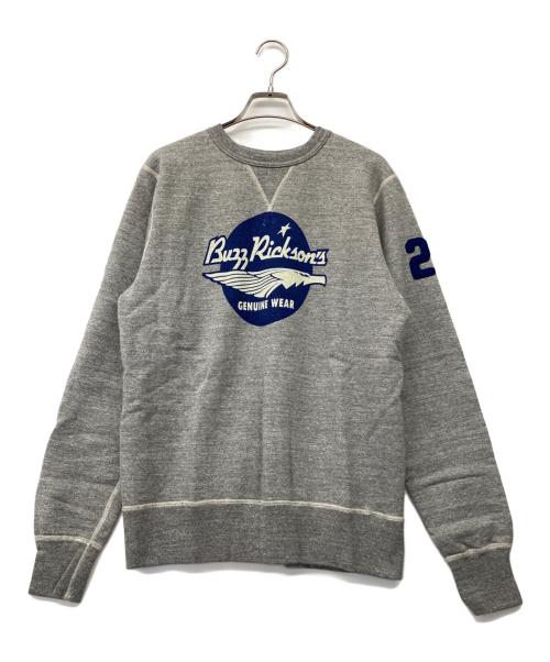 BUZZ RICKSON'S（バズリクソンズ）BUZZ RICKSON'S (バズリクソンズ) 前V霜降りフリーダムスリーブスウェット グレー サイズ:Lの古着・服飾アイテム