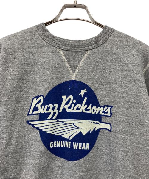 BUZZ RICKSON'S（バズリクソンズ）BUZZ RICKSON'S (バズリクソンズ) 前V霜降りフリーダムスリーブスウェット グレー サイズ:Lの古着・服飾アイテム