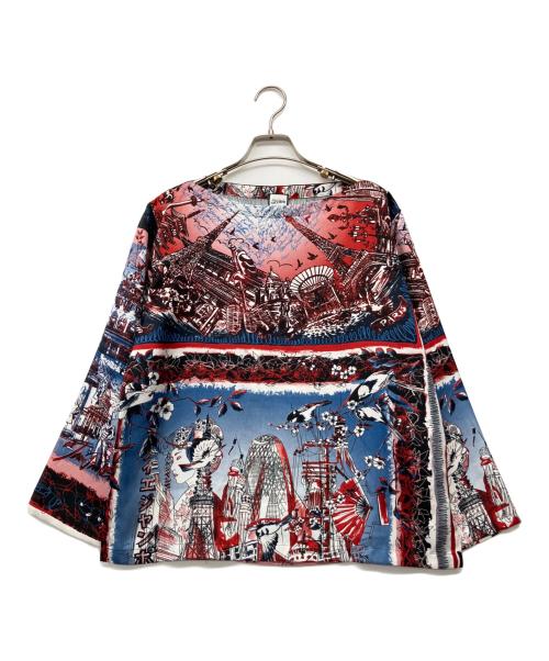 Jean Paul GAULTIER（ジャンポールゴルチェ）Jean Paul GAULTIER (ジャンポールゴルチェ) 総柄ブラウス レッド サイズ:38の古着・服飾アイテム