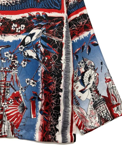 Jean Paul GAULTIER（ジャンポールゴルチェ）Jean Paul GAULTIER (ジャンポールゴルチェ) 総柄ブラウス レッド サイズ:38の古着・服飾アイテム