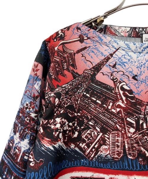 Jean Paul GAULTIER（ジャンポールゴルチェ）Jean Paul GAULTIER (ジャンポールゴルチェ) 総柄ブラウス レッド サイズ:38の古着・服飾アイテム