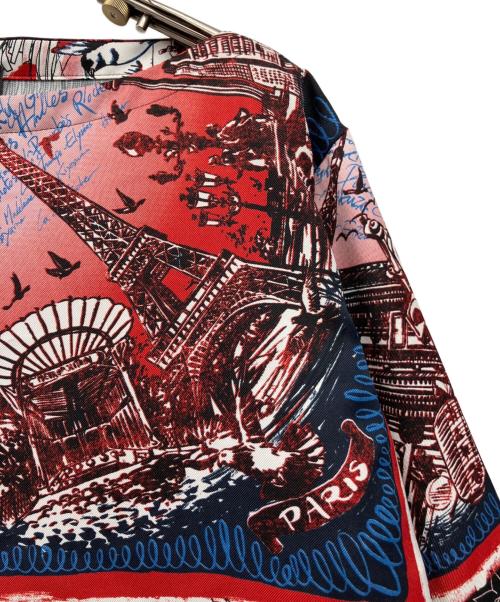 Jean Paul GAULTIER（ジャンポールゴルチェ）Jean Paul GAULTIER (ジャンポールゴルチェ) 総柄ブラウス レッド サイズ:38の古着・服飾アイテム