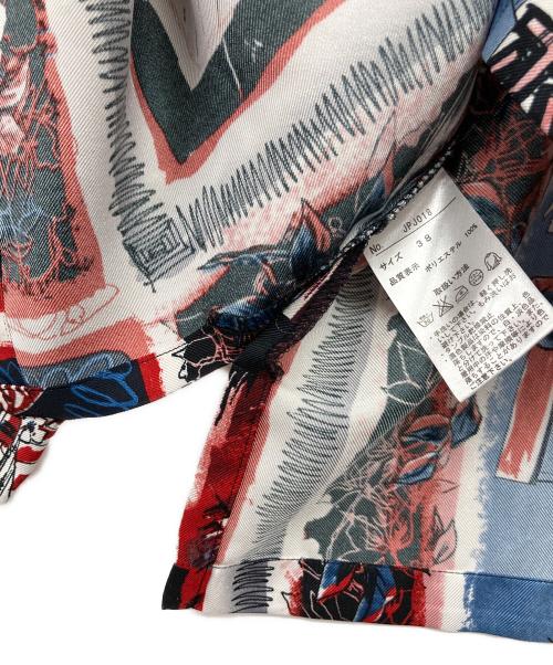 Jean Paul GAULTIER（ジャンポールゴルチェ）Jean Paul GAULTIER (ジャンポールゴルチェ) 総柄ブラウス レッド サイズ:38の古着・服飾アイテム